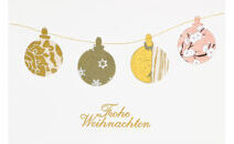 Weihnachtskugeln gold